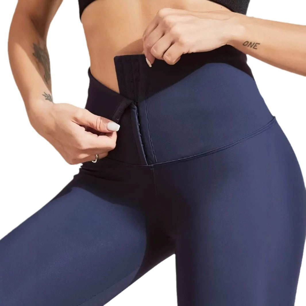 Women's High Waist Yoga Pants Elastic Slim Fit Workout Leggings
