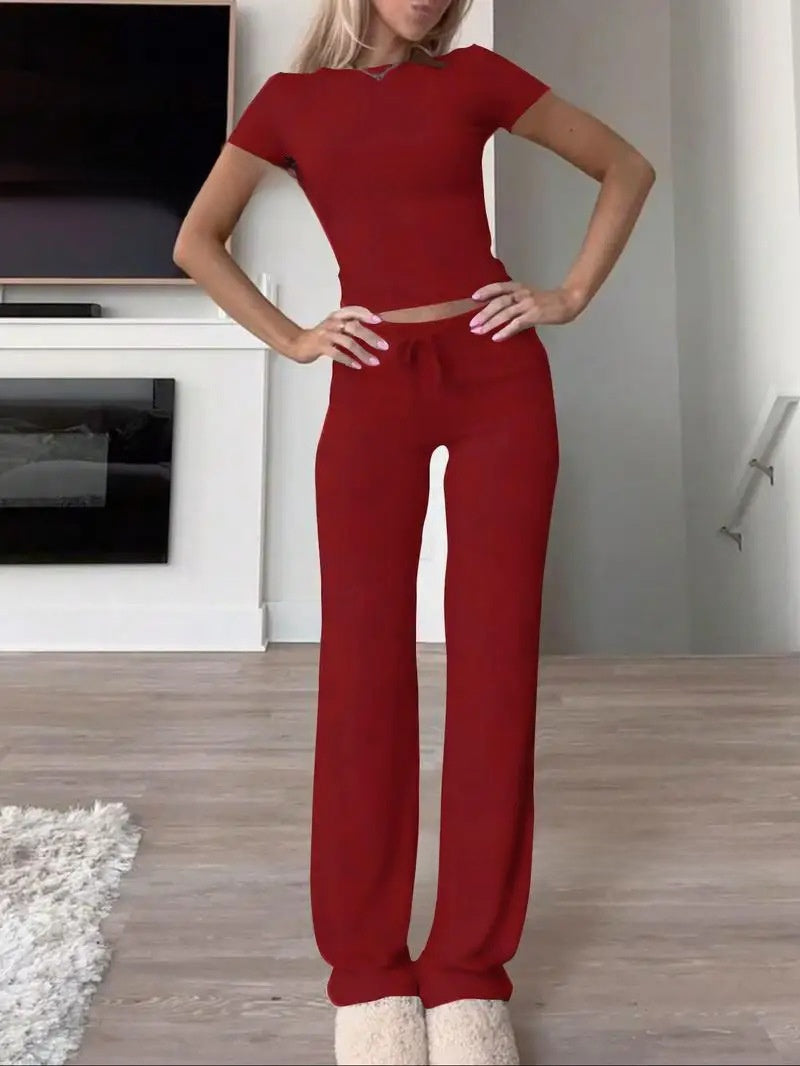 Women's Yoga Sportswear Set 2-Piece Workout Outfit