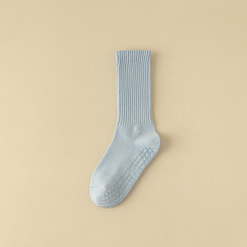 Women's Mid-Calf Yoga Socks Non-Slip Breathable Grip Socks for Pilates & Fitness