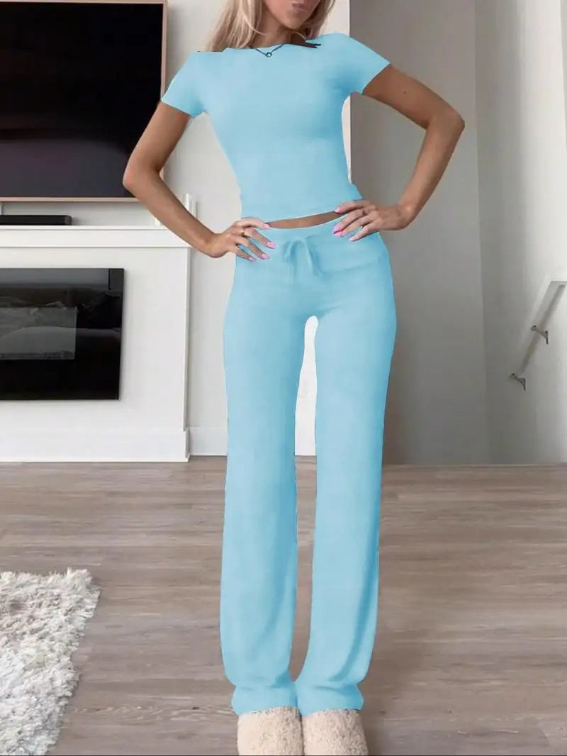 Women's Yoga Sportswear Set 2-Piece Workout Outfit