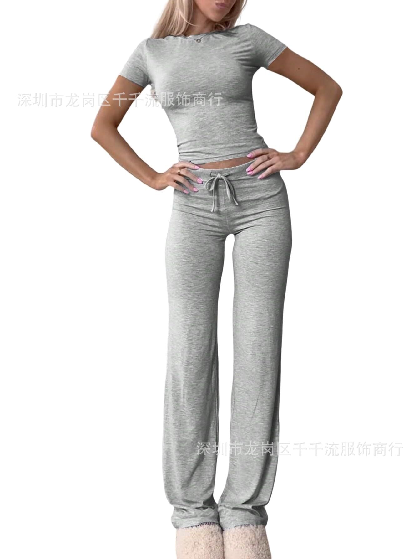 Women's Yoga Sportswear Set 2-Piece Workout Outfit