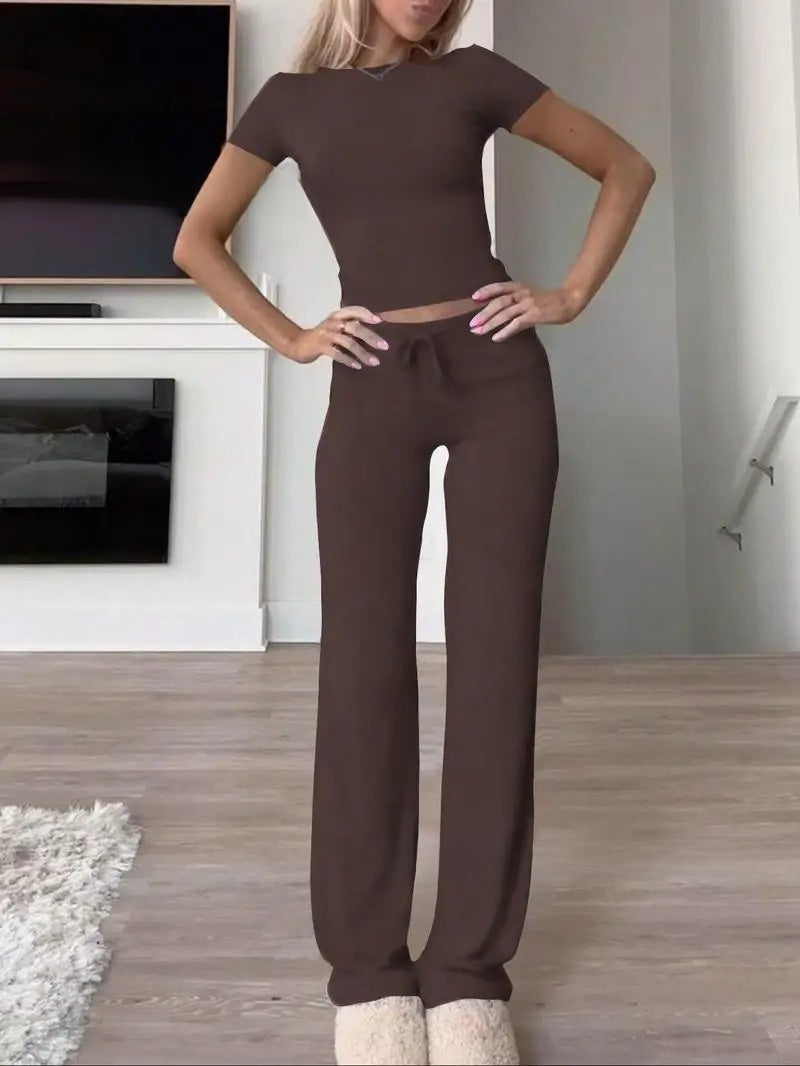 Women's Yoga Sportswear Set 2-Piece Workout Outfit