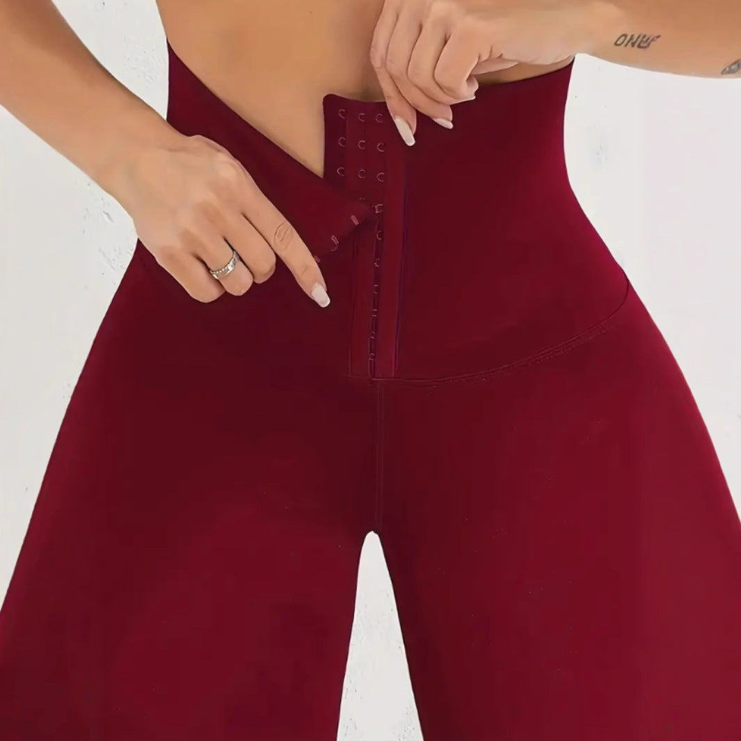 Women's High Waist Yoga Pants Elastic Slim Fit Workout Leggings