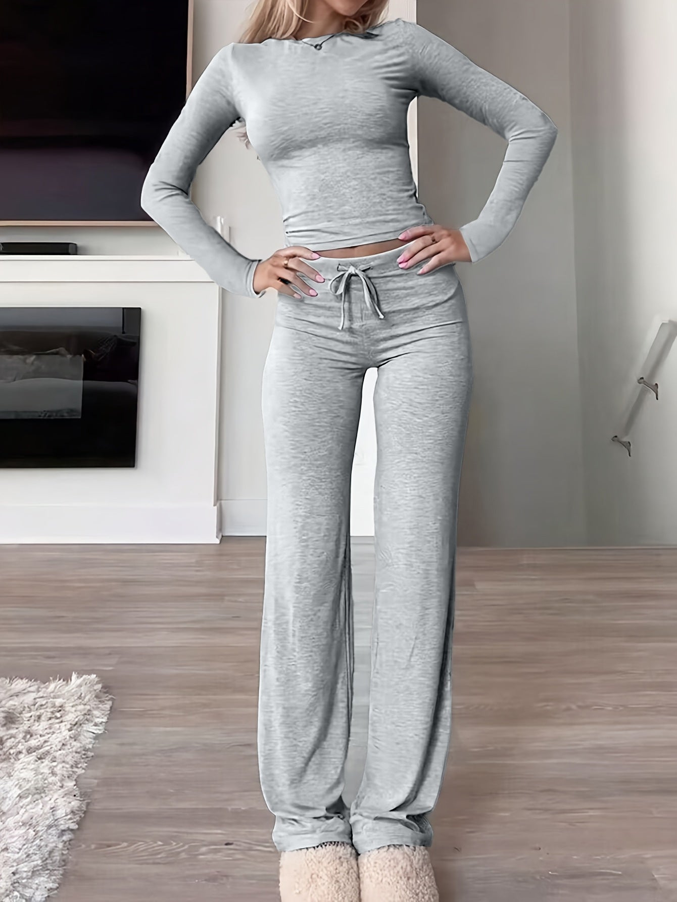 Women's Yoga Sportswear Set 2-Piece Workout Outfit