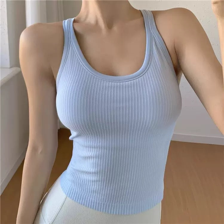 Women's Yoga Sports Vest Breathable Workout Tank for Outdoor & Gym