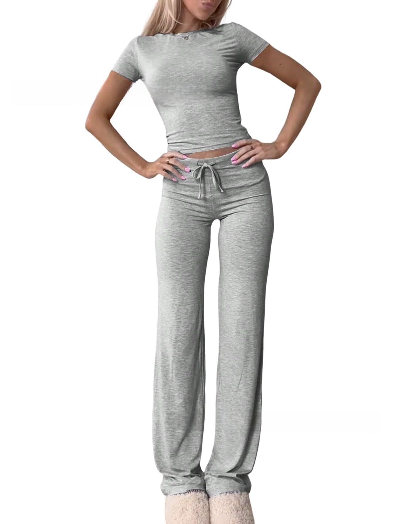 Women's Yoga Sportswear Set 2-Piece Workout Outfit