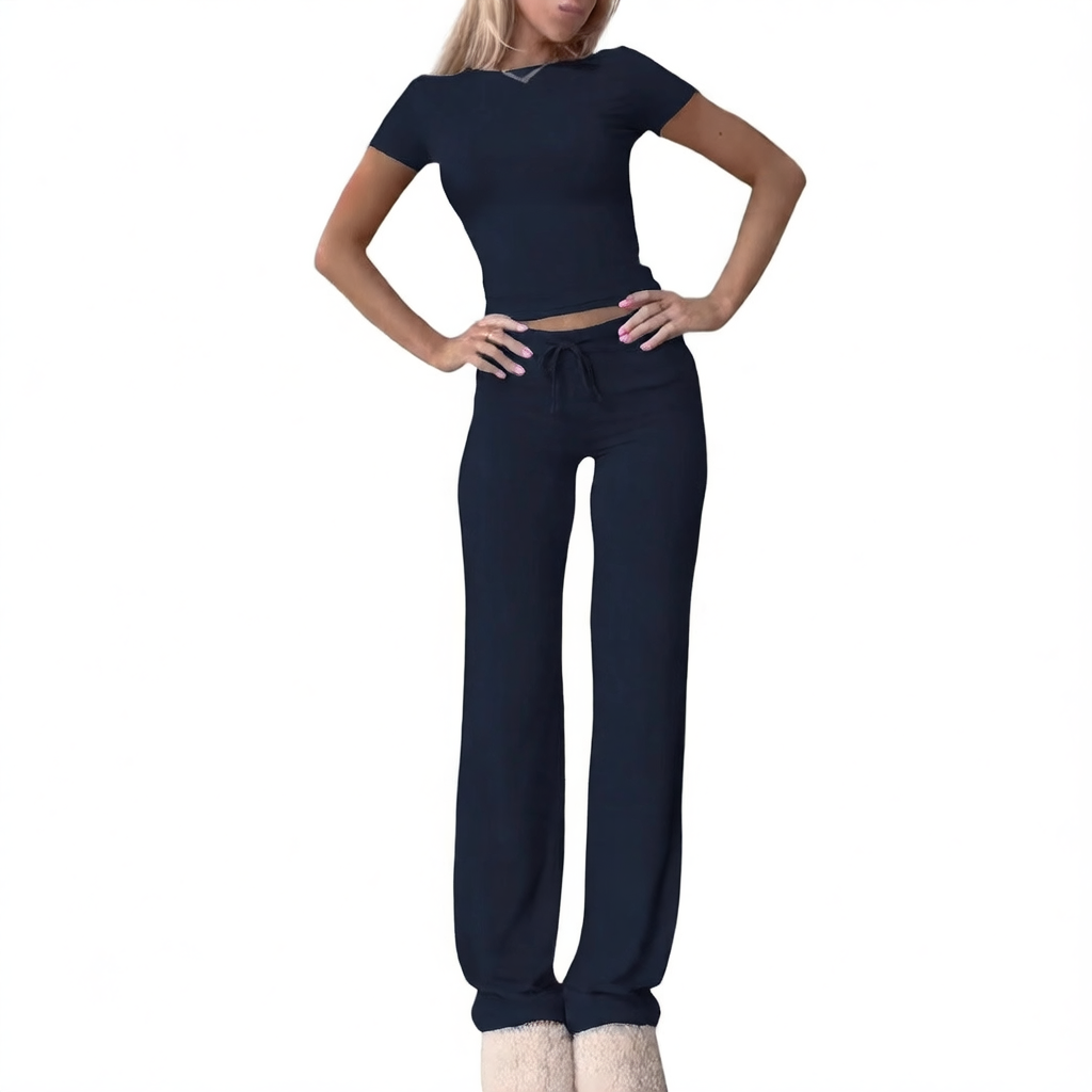 Women's Yoga Sportswear Set 2-Piece Workout Outfit