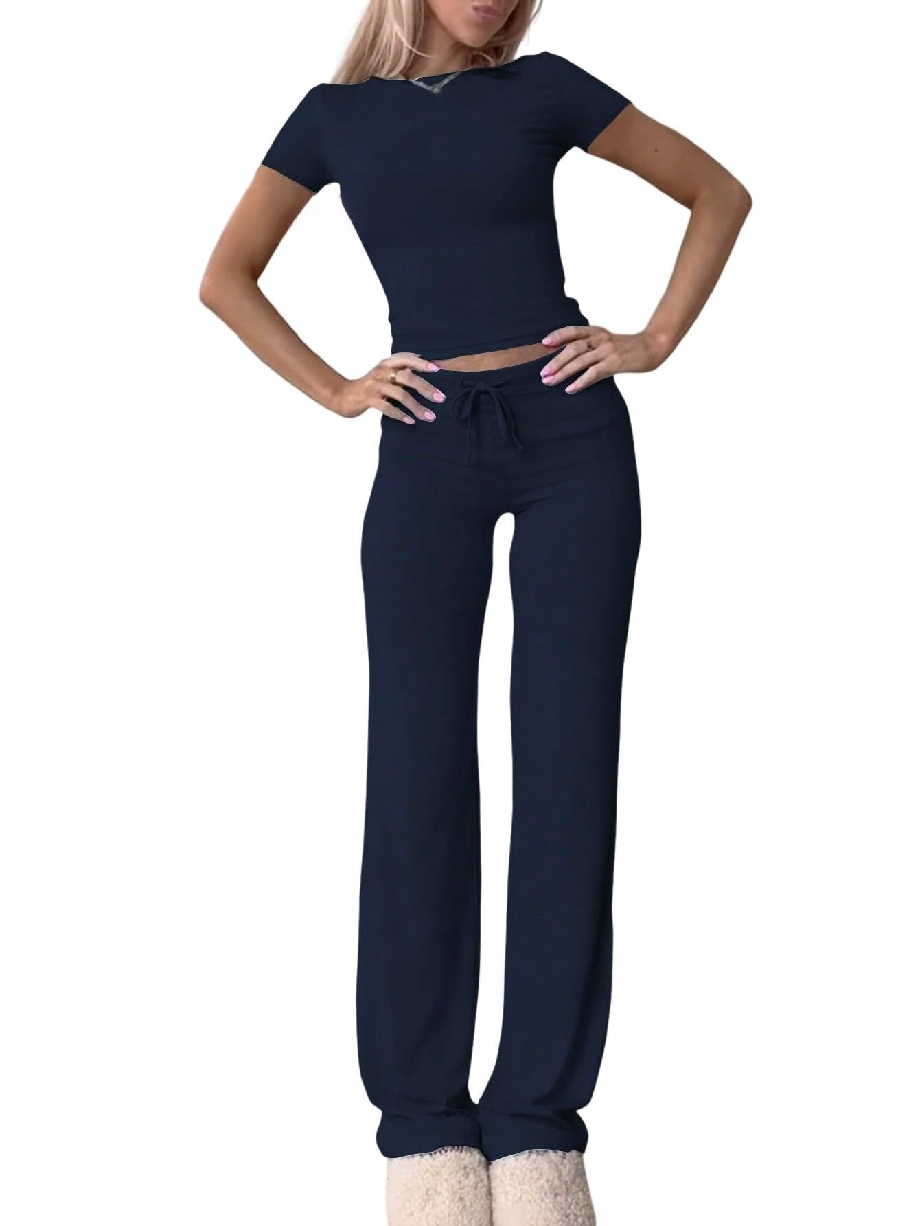 Women's Yoga Sportswear Set 2-Piece Workout Outfit