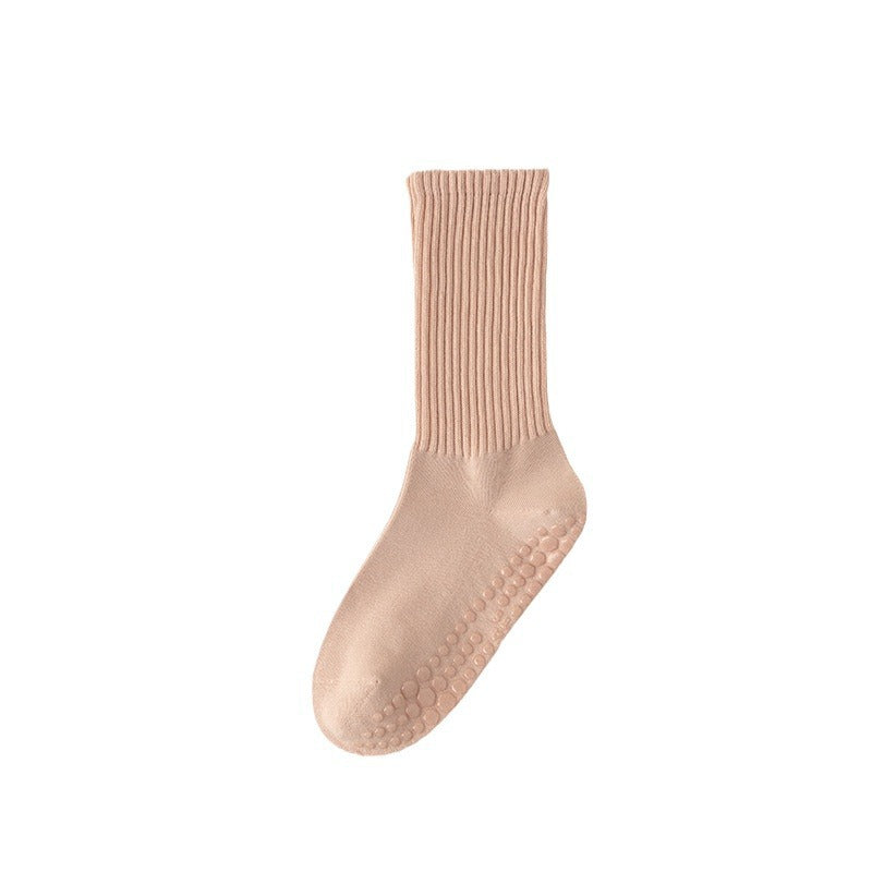 Women's Mid-Calf Yoga Socks Non-Slip Breathable Grip Socks for Pilates & Fitness