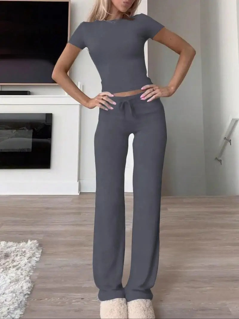 Women's Yoga Sportswear Set 2-Piece Workout Outfit