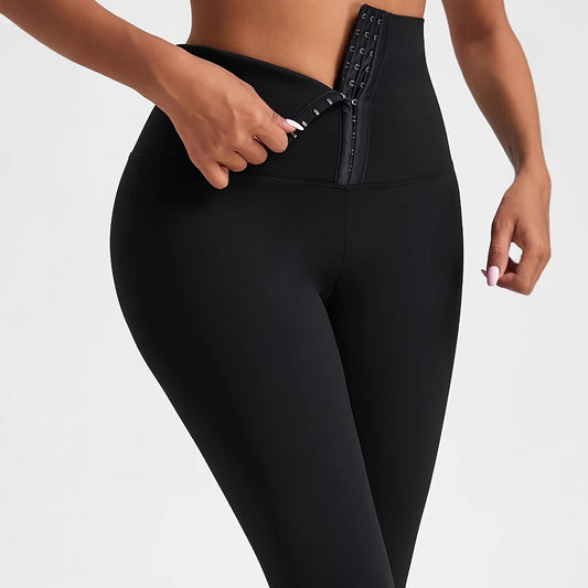 Women's High Waist Yoga Pants  Elastic Slim Fit Workout Leggings