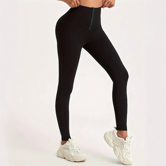 Women's High Waist Yoga Pants  Elastic Slim Fit Workout Leggings